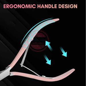 Pinces à cuticules professionnelles en acier inoxydable taille personnalisée manucure pédicure outils - Product Image 3