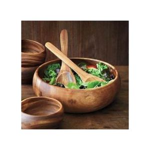 Eco-Friendly Acacia Wood Serving Bowls Customized for Food Service Rich Colour Hardwood <b>Tight</b> Grain for Presenting Dishes - Product Image 3