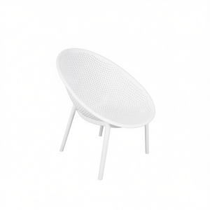 RAVELLO Fauteuil en polypropylène blanc PP 850 pour mobilier de patio, pour Amicasa et espaces extérieurs - Product Image 2
