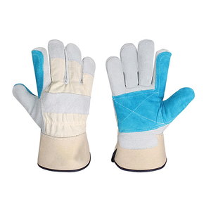 Guantes de seguridad de cuero de vaca fluorescentes de alta resistencia canadienses Guantes DE TRABAJO cómodos con excelente protección - Product Image 3