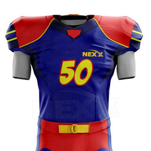 Uniforme de Fútbol Americano Personalizado con Logotipo, Transpirable, Talla Grande, Secado Rápido, 100% Poliéster, Ropa Deportiva Profesional - Product Image 3