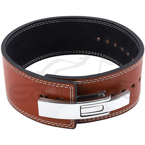 เข็มขัดพยุงหลังสำหรับผู้ชายเข็มขัดหนังวัวแท้สำหรับยกน้ำหนักยกน้ำหนัก - Product Image 1