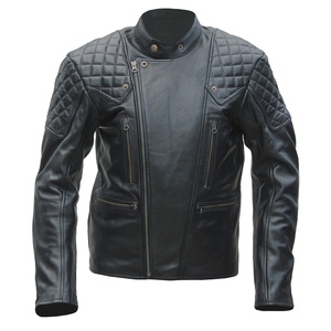 Mens OEM Leather Motorbike Jacket Factory Direct Custom Branding Riding Gear with Comfortable Fit - Product Image 2