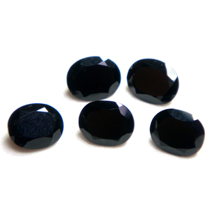 3A calidad semipreciosa 100% Natural ónix negro ovalado facetado corte suelto preciosas piedras preciosas curativas para uso en joyería al por mayor - Product Image 2