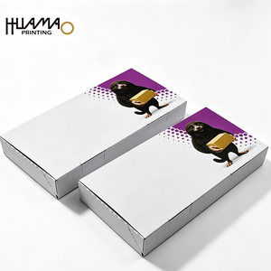 Custom Logo Full Color Printing Long Mailer Shipping Box For Art Postcard Illustration <b>Card</b> Sticker Set Kpop Merchandise Gift - Product Image 4