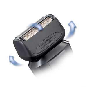 Afeitadora Eléctrica Inalámbrica para Hombre, Afeitadora de Lámina Húmeda/Seca, Cabezal Giratorio Flexible, Recortadora Impermeable IPX7, Doble Cuchilla, Lavable, USB, Alemana - Product Image 3