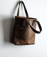 Bolso de Mano Pequeño de Lujo Vintage para Mujer, de Cuero Genuino, Duradero, Estilo Minimalista, Color Sólido, Portátil, Marca Privada