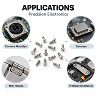 Vis micro en acier inoxydable sur mesure 304 316 M1.2 M1.4 M1.6 M2 M2.5 à tête ultra basse fendue, petites vis mécaniques pour l'électronique