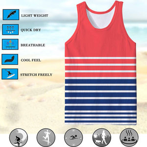 Camiseta Deportiva de Gimnasio para Hombre, Corte Ajustado, Estilo Hip Hop Informal, Transpirable, Opción de Tallas Grandes, MOQ Bajo, Poliéster/Algodón a Cuadros - Product Image 3