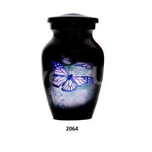 โกศอลูมิเนียมสำหรับผู้ใหญ่พร้อมถุงกำมะหยี่สำหรับใส่เถ้ากระดูกของมนุษย์ - Product Image 4