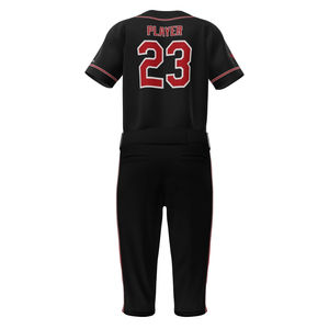 Maillot de baseball personnalisé pour homme adulte, 100 % polyester, tissu respirant et à séchage rapide de 300 g avec impression de nom, produit OEM - Product Image 2