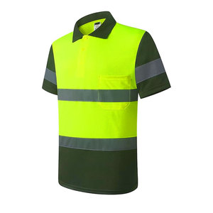Polo de seguridad industrial unisex para hombre y mujer, Polo de alta visibilidad ajustado y de corte regular, hecho de poliéster térmico - Product Image 3
