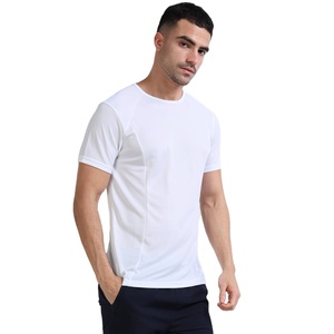 T-shirt d'entraînement pour homme 100% coton 210 g/m² coupe ajustée manches courtes col rond extensible respirant séchage rapide imprimé sérigraphié - Product Image 3