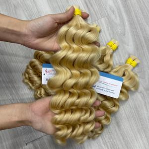 Extension de cheveux humains vietnamiens 613 couleur vapeur vague profonde de haute qualité prête à expédier au meilleur prix cheveux Vip russes - Product Image 1