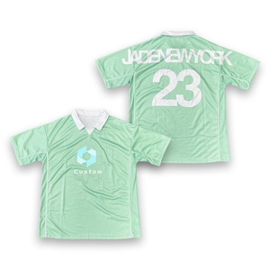 เสื้อฟุตบอลผ้าตาข่ายแห้งเร็วสำหรับผู้ชาย, เสื้อเจอร์ซีย์ฟุตบอลสำหรับทุกเพศน้ำหนักเบา - Product Image 1