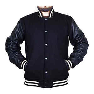 Logotipo personalizado ligero Letterman chaqueta de moda suelta de talla grande cálido Varsity chaquetas - Product Image 1