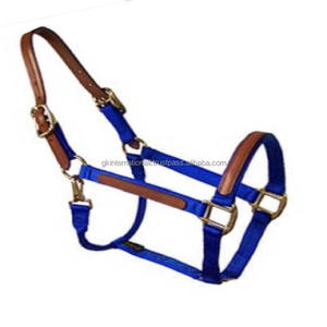 Sangle en nylon à triple pli durable, dos de cheval en nylon de qualité supérieure en plusieurs couleurs et tailles personnalisées avec couronne en cuir détachable - Product Image 2