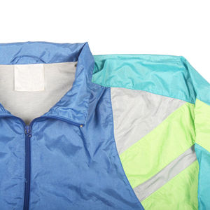 Mode Vintage coupe-vent rembourré extérieur Nylon veste hommes ample haut Patchwork bicolore veste pour hommes - Product Image 5