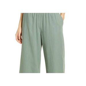 Pantaloni Larghi da Donna Caslon(r) in Misto Lino, Verde Dune, Taglia XS, Vita Alta, Traspiranti, Stile Casual per l'Estate - Product Image 2