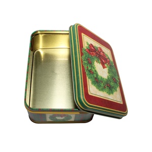 Sleek Irregular Tinplate Storage <b>Tins</b> with Lids Reusable Holiday Gift & Craft Packaging for <b>Chocolates</b> Tea & Baked Treats - Product Image 4