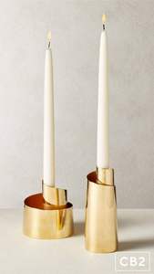 Bougeoir en acier inoxydable de style vintage avec finition dorée, utilisé pour la décoration de la maison et des événements - Product Image 6