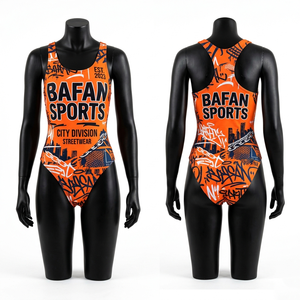 Traje de Baño de Lujo de una Pieza en Verde, 220 GSM, Poliéster y Spandex, Diseño de Paneles, Cierre con Cremallera, Logotipo Personalizado - Product Image 2