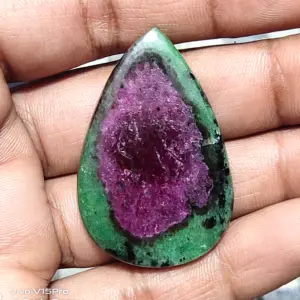 Chất lượng hàng đầu Ruby Zoisite đá quý 100% tự nhiên lỏng đá quý ruby phẳng trở lại Cabochon đối với trang sức làm và nghệ thuật & trang trí