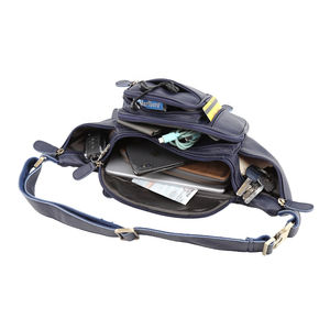 Custom Leather Large Fanny Pack Crossbody <b>Sling</b> <b>Backpack</b> Waterproof Hip Belt Bag Waist Bag - Product Image 6