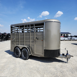 2027 16FT Livestock <b>Trailer</b> Tandem Axle Cattle Horse Stock <b>Trailer</b> Escape Door Bumper Pull 7000 GVWR for <b>farm</b> <b>trailer</b> for sale - Product Image 1