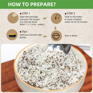 Offre Spéciale keto friendly shirataki bon pour le diabète graines de chia konjac instantanées riz sec - Product Image 4