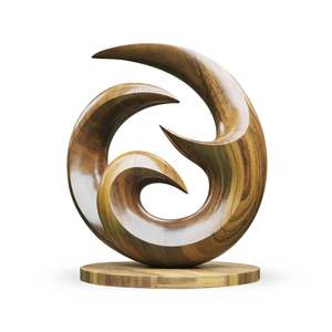 ประติมากรรมตกแต่งทำจากอะลูมิเนียมสมัยใหม่ งานฝีมือประณีต โดดเด่นด้วยรายละเอียดศิลปะ สำหรับตกแต่งบ้านและโรงแรมสไตล์ร่วมสมัย - Product Image 2