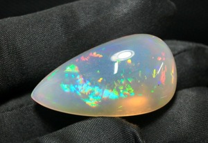 Opale Welo éthiopienne naturelle de haute qualité, 18,00 CT, taille ovale, grande opale blanche, pierre authentique, non montée, pour la fabrication de bijoux, jeu de couleurs - Product Image 6