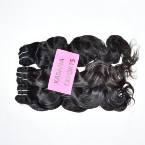 ส่วนขยายของมนุษย์แบบไม่ผ่านกระบวนการทางเคมีคลื่นลึกสีธรรมชาติแบบไม่ผ่านกระบวนการ100% อินเดีย - Product Image 2