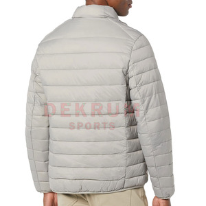 2026 Comfortable Front Logo Stand Collar Eco-Friendly Puffer <b>Jacket</b> for <b>Men</b> Plus Size Adults Winter Sale Item Made in Pakistan - Product Image 3