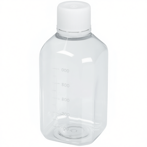 Botella de Laboratorio Rectangular de Plástico Estéril para Transferencia de Productos Químicos y Aceite, Origen Alemania, Burkle GmbH - Product Image 3