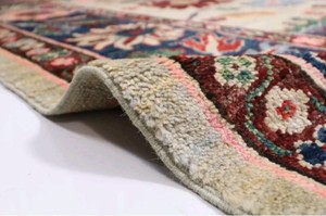 Tapis moderne afghan Oushak 8x10 pieds Tapis de haute qualité noué à la main en soie Belle Oriental Antique Traditionnel Prière colorée - Product Image 3