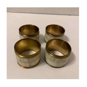 Servilleteros con incrustaciones de hueso Mejor diseñador 100% Servilletero de hueso para mesa de boda Decorar obsequios - Product Image 3