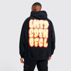 เสื้อฮู้ดดี้ผู้ชายแฟชั่นสตรีทแวร์ พิมพ์ลายสกรีน ผ้าฝ้าย 100% กันน้ำ ทรงโอเวอร์ไซส์ สีพื้น สำหรับฤดูหนาว - Product Image 5