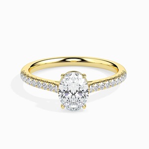 <b>Fine</b> Jewelry Oval Cut Diamond Wedding <b>Ring</b> Lab grown Diamond Engagement <b>Ring</b> 14k Solid Gold Elegant Wedding Moissanite <b>Rings</b> - Product Image 1