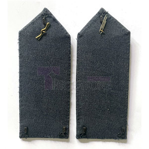Top Selling High Quality Custom Logo Embroidered Sew-On <b>Fabric</b> Shoulder <b>Board</b> with Safety <b>Pin</b> for Uniform Accessories - Product Image 3