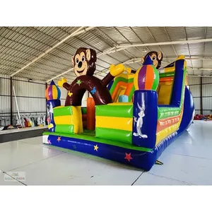 Grande structure gonflable de jeu pour enfants en plein air en forme de singe - Product Image 3