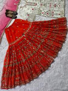 Heavy Faux Georgette With Heavy <b>Kurti</b> and Sharara Set - Product Image 6