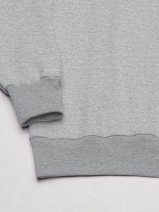 Venta al por mayor sudadera térmica de gran tamaño personalizada para hombres y mujeres Vintage cuello redondo OEM estampado bordado tela polar sólido invierno - Product Image 2