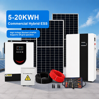 Système solaire domestique hors réseau Tianon T-001 48V à phase divisée 20kW MPPT avec batterie lithium-ion monocristalline en aluminium