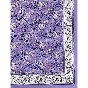 King Size 100% Cotton Hand Block Printed Double Bedsheet Pillow Covers Eco-Friendly Floral <b>Comforter</b> <b>Set</b> for Home 3pcs <b>Set</b> - Product Image 2