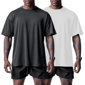 Muscle <strong>Killer</strong> Men's Solid Blank Breathable Short Sleeve O-Neck Casual Loose Fit <strong>T</strong>-<strong>Shirt</strong> 2 Pack Black/White M - Product Image 1
