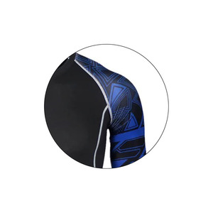 Premium Quality Men's Slim Fit Knitted Rash Guard <b>Compression</b> <b>Shirt</b> for Yoga Fitness-Lightweight Soft Stretch - Product Image 4