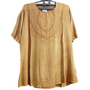 เดรสผ้าสักหลาดวินเทจคุณภาพสูงเสื้อเดรสแขนสามส่วนปักลายแขนยาวมีหลายสีให้เลือก - Product Image 1