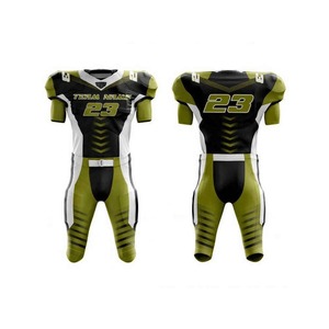 Uniforme de football américain de qualité supérieure pour adultes, vêtements de sport respirants avec caractéristiques de taille supérieure, ensembles techniques imprimés, style - Product Image 6