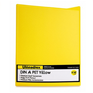 Ultradex Magnetic Frames for DIN <b>A4</b> PET Yellow 5 Pcs./pack. Premium File <b>Folder</b> Accessories - Product Image 3